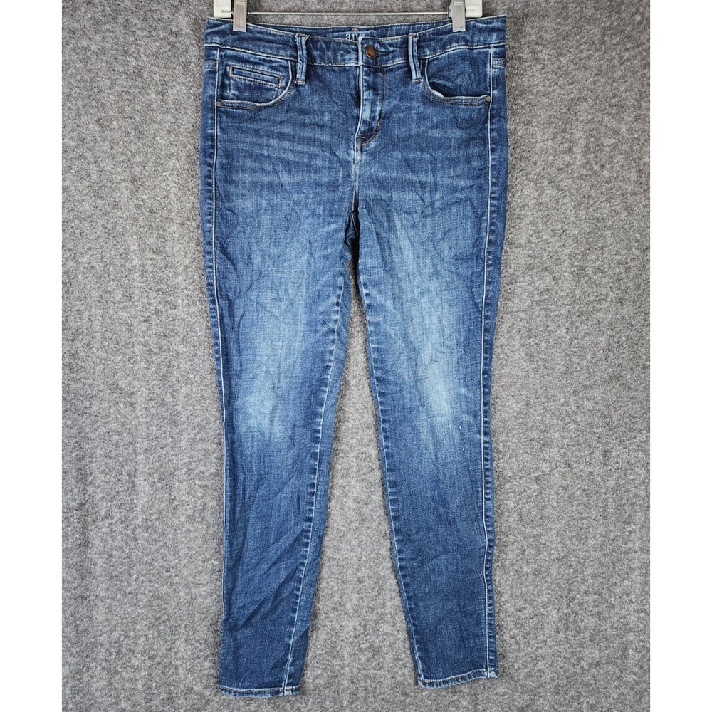 a.n.a Jegging Womens 8 Blue Denim Slim Fit Mid Rise Casual Jeans EUC
